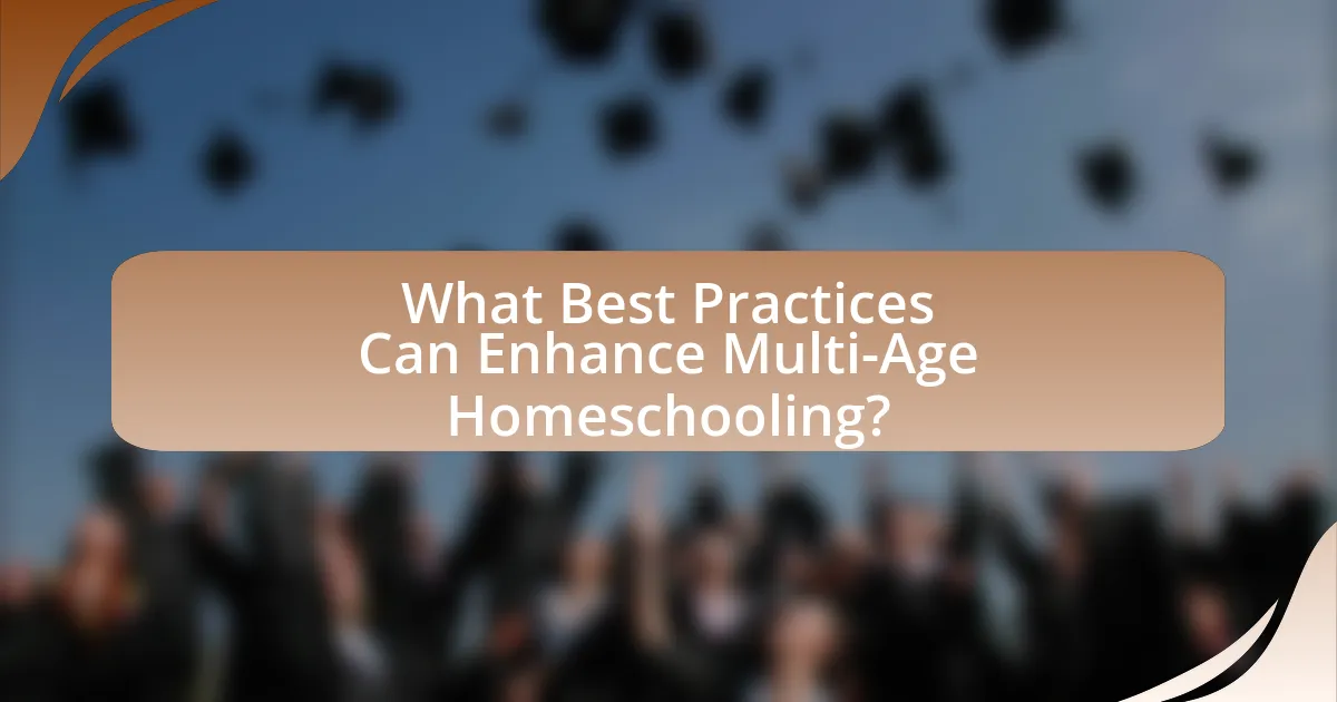 What Best Practices Can Enhance Multi-Age Homeschooling?